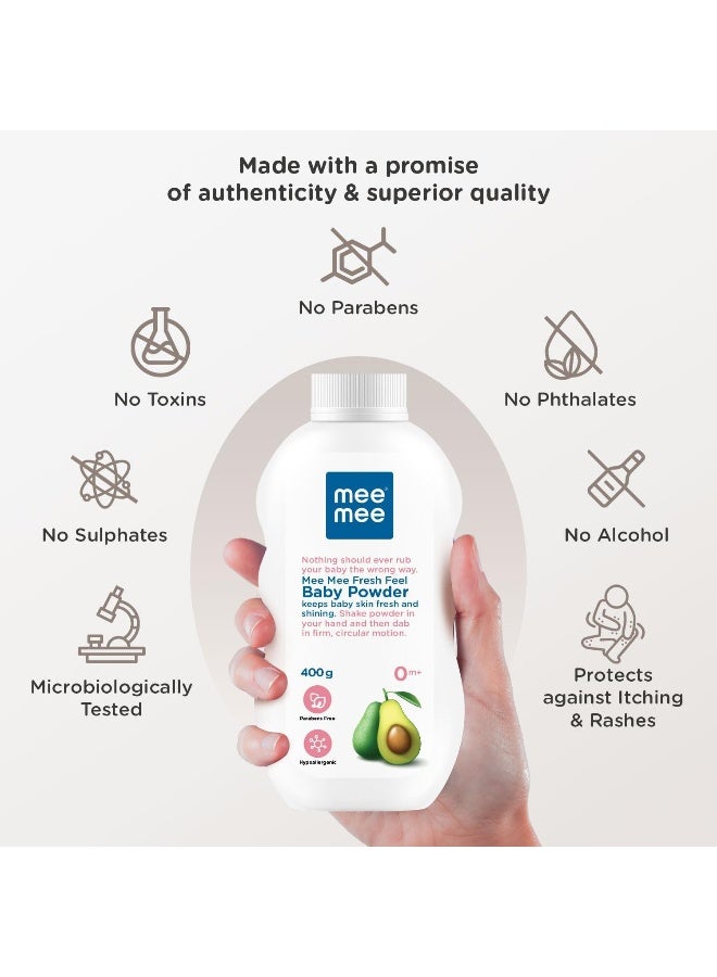 Mee Mee Baby Powder Fresh Feel, 400g - Image 3