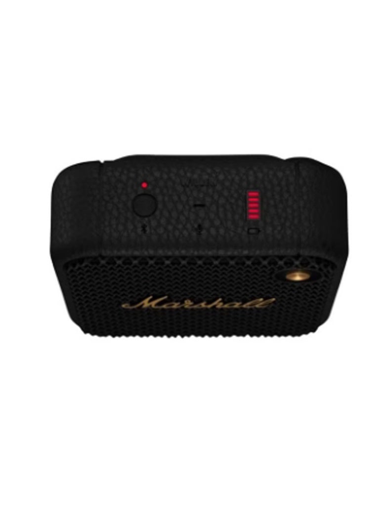 Marshal Willen Bluetooth Speaker, Wireless, 15+ Hours Playtime, Water-Resistent, Quick Charge, Stackable - Brass And Black - Image 2