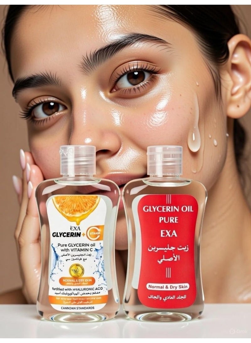 إكسا مجموعه من زيت جليسرين الاصلي مع زيت فيتامين سي للبشرة - Image 3