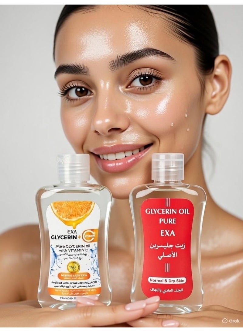إكسا مجموعه من زيت جليسرين الاصلي مع زيت فيتامين سي للبشرة - Image 2