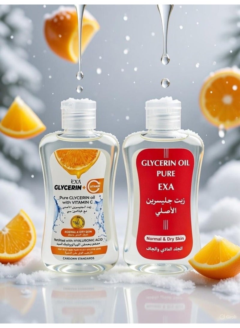 إكسا مجموعه من زيت جليسرين الاصلي مع زيت فيتامين سي للبشرة - Image 4