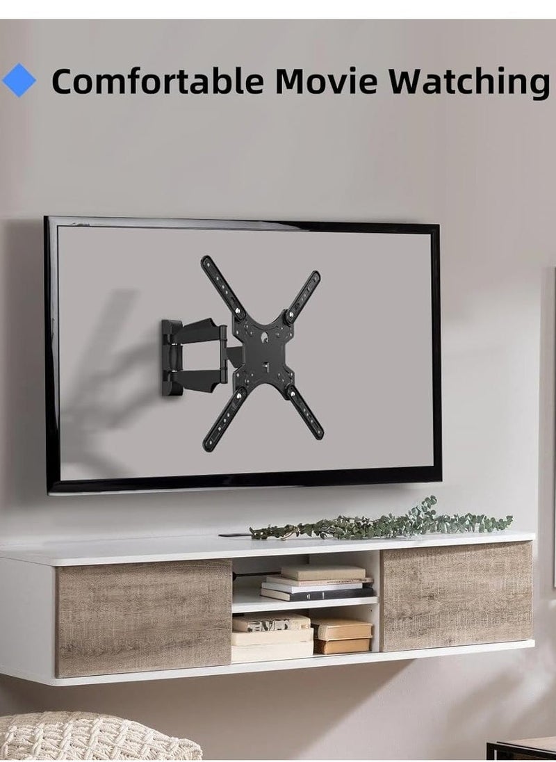 ELTRAZONE Adjustable TV Wall Mount Swivel and Tilt TV Arm Bracket for Most 32-55 inch LED, LCD Monitor and Plasma TVs up to 70lbs VESA up to 400x400mm - Image 5