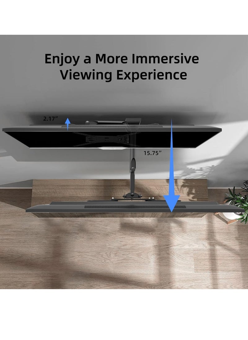 ELTRAZONE Adjustable TV Wall Mount Swivel and Tilt TV Arm Bracket for Most 32-55 inch LED, LCD Monitor and Plasma TVs up to 70lbs VESA up to 400x400mm - Image 4