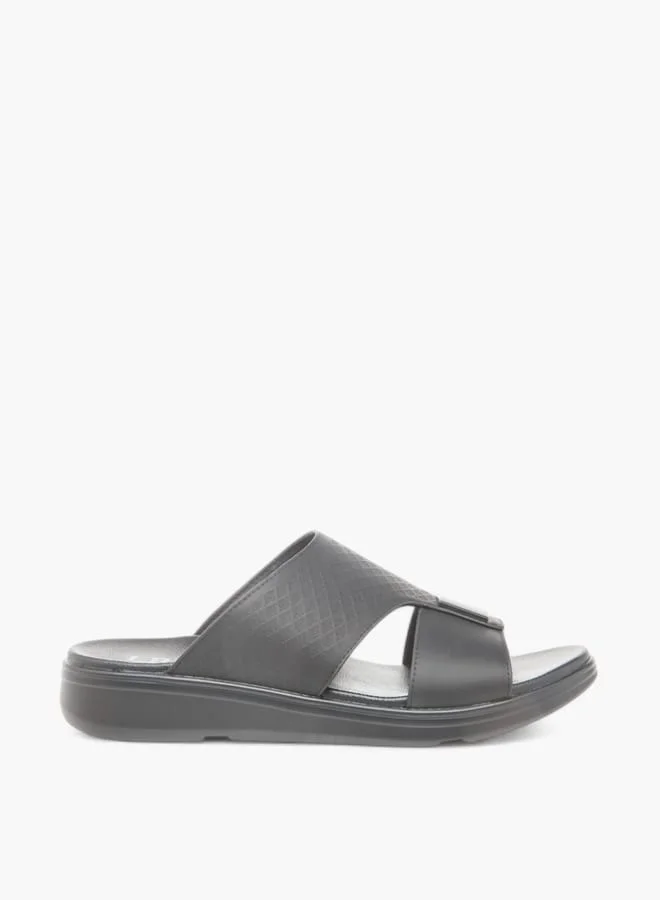 Men Textured Slip-On Arabic Sandals