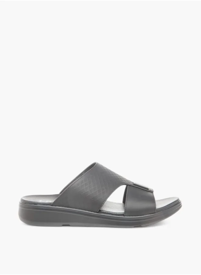 ال بي ال من شو اكسبرس Men Textured Slip-On Arabic Sandals Ramadan Collection