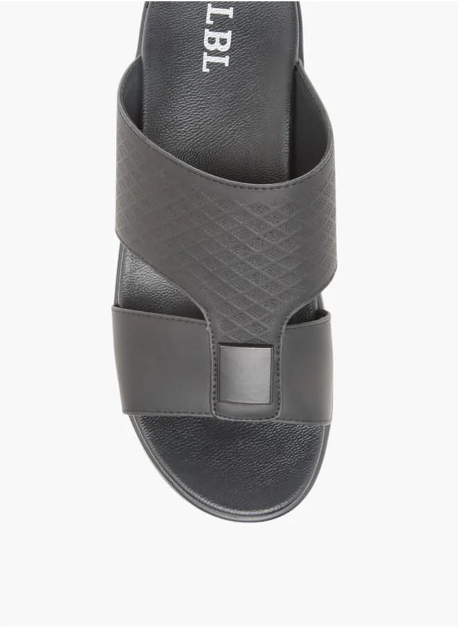 ال بي ال من شو اكسبرس Men Textured Slip-On Arabic Sandals Ramadan Collection