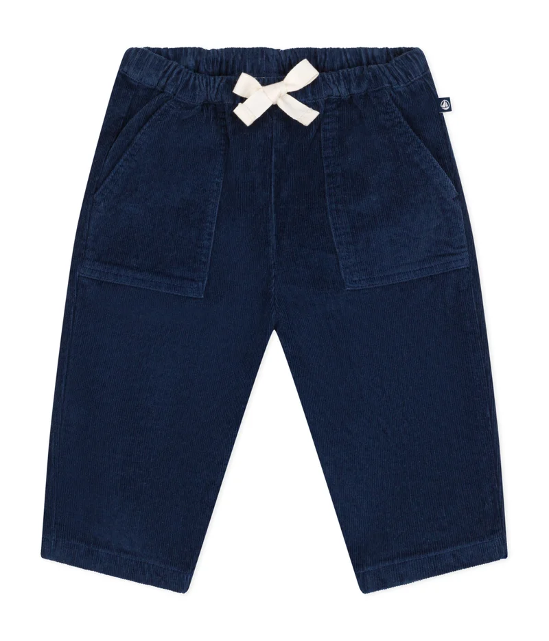 Petit Bateau Babies' velour trousers