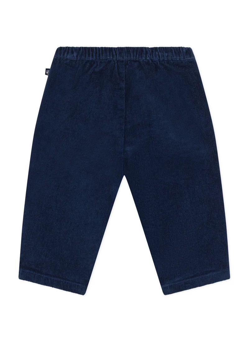 Petit Bateau Babies' velour trousers