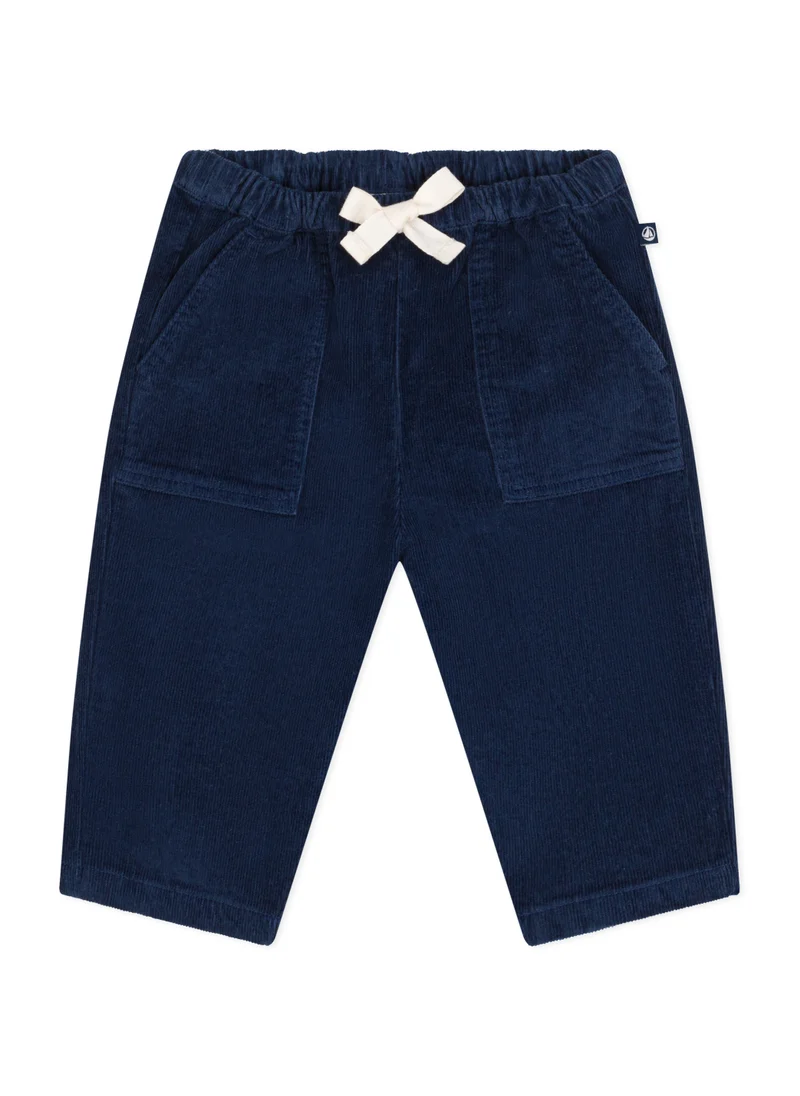 Petit Bateau Babies' velour trousers