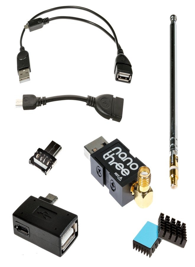 NooElec NESDR Nano 3 OTG - حزمة RTL-SDR صغيرة متميزة لأجهزة Android وأجهزة USB OTG (microUSB) الأخرى. - Image 1