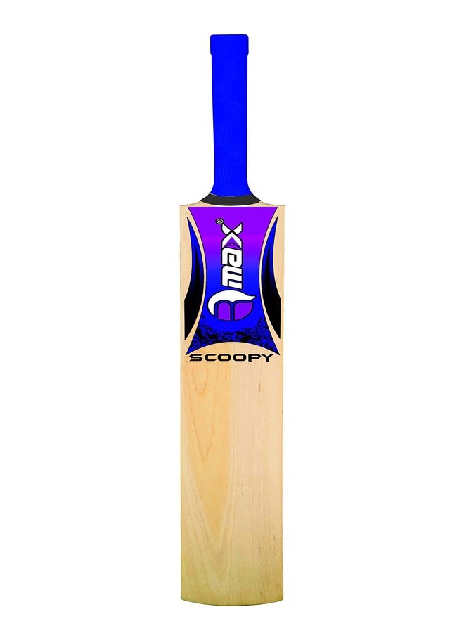 RMAX R-Max Tennis Ball Kashmir Willow Cricket Bat with Scoop Design, Kashmir Willow, Light Weight, Tennis & Rubber Ball, Bat Cover (Blue) - Image 3