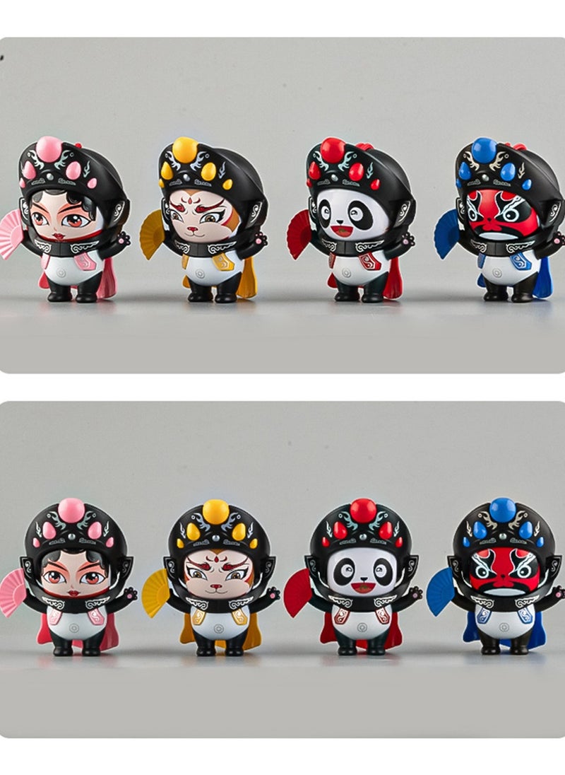Kuajingdi - Sichuan Opera Face Changing Figurine 5 Facial  for Home Office Decoration Car Dashboard Shelf Souvenir - Image 1