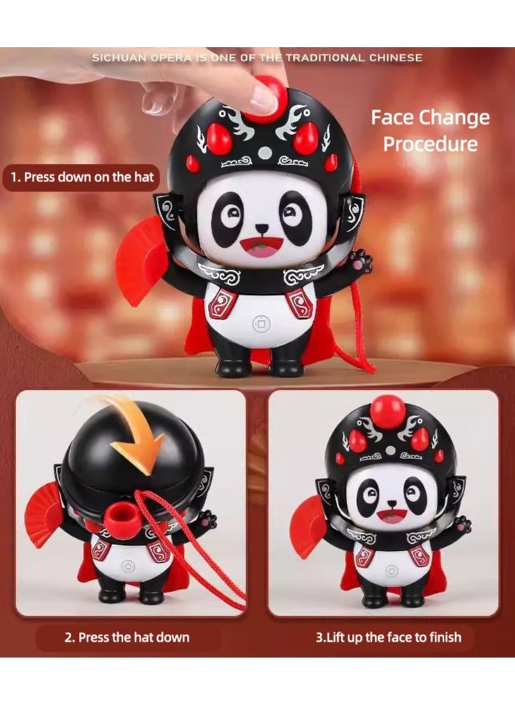 Kuajingdi - Sichuan Opera Face Changing Figurine 5 Facial  for Home Office Decoration Car Dashboard Shelf Souvenir - Image 1