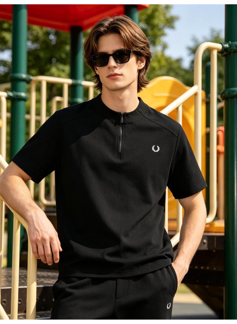 Fred Perry men's and women's laurel logo T-shirt | T-shirt/classic casual pullover/cotton 300g - Image 4