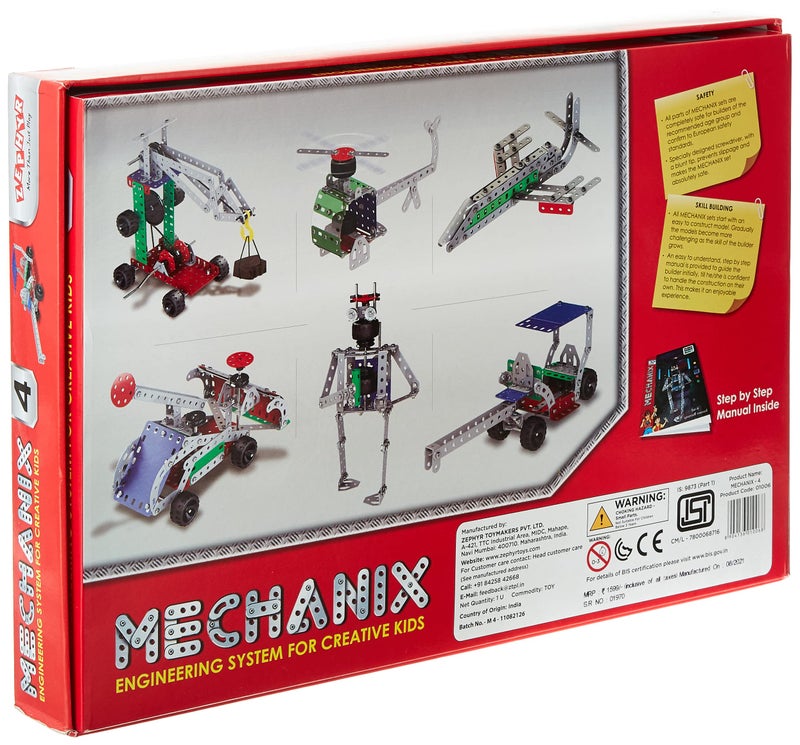 Mechanix-4, DIY STEM Toy, Building and Construction Set for Boys and Girls Age 7+ Years - Image 2