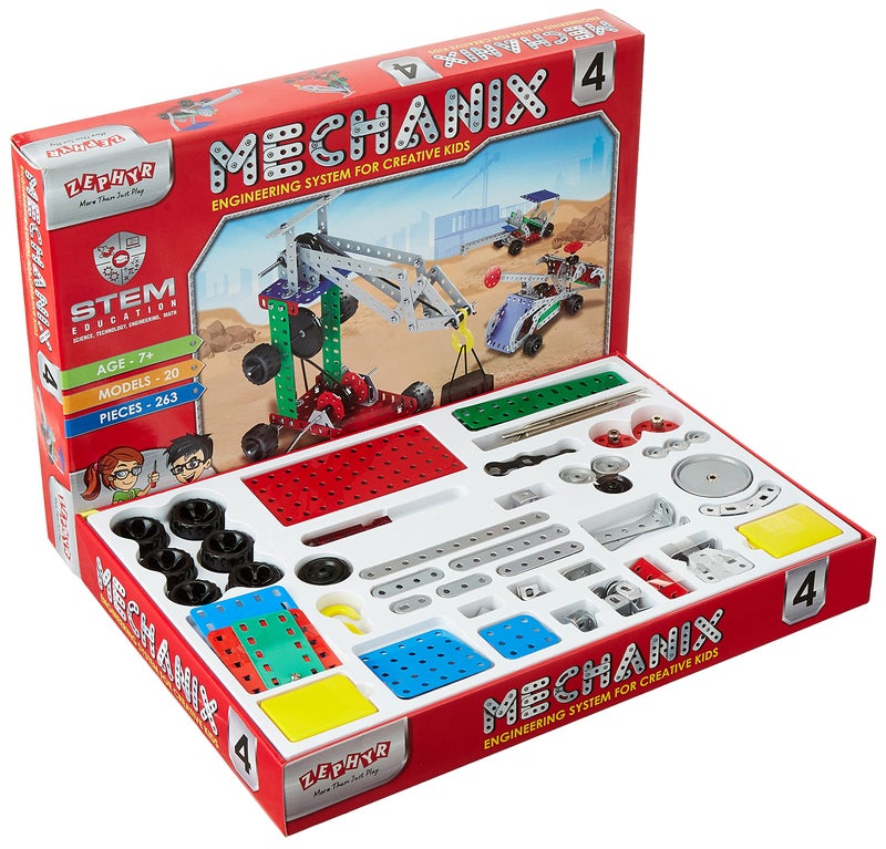 Mechanix-4, DIY STEM Toy, Building and Construction Set for Boys and Girls Age 7+ Years - Image 3