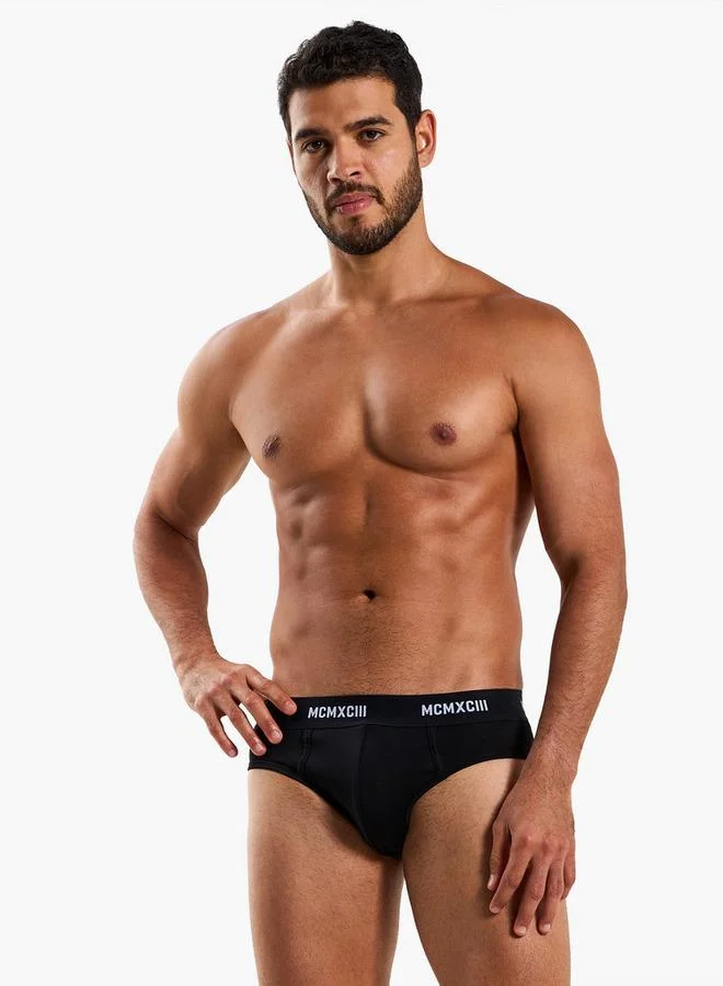 Splash FAV Men Printed Waistband Cotton Briefs - Pack of 3