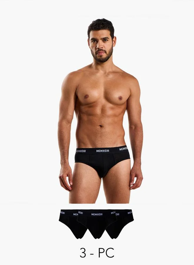 Splash FAV Men Printed Waistband Cotton Briefs - Pack of 3