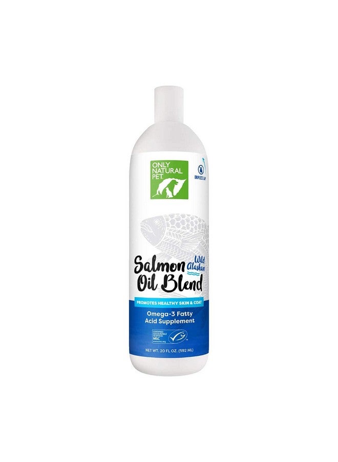 Only Natural Pet Wild Alaskan Salmon Oil For Dogs & Cats  Omega 3 & 6 Liquid Food Supplement For Pets  Epa & Dha Fish Oils, All Natural Joint Support, Promote Healthy Skin, Coat & Heart  20 Fl Oz  - Image 1