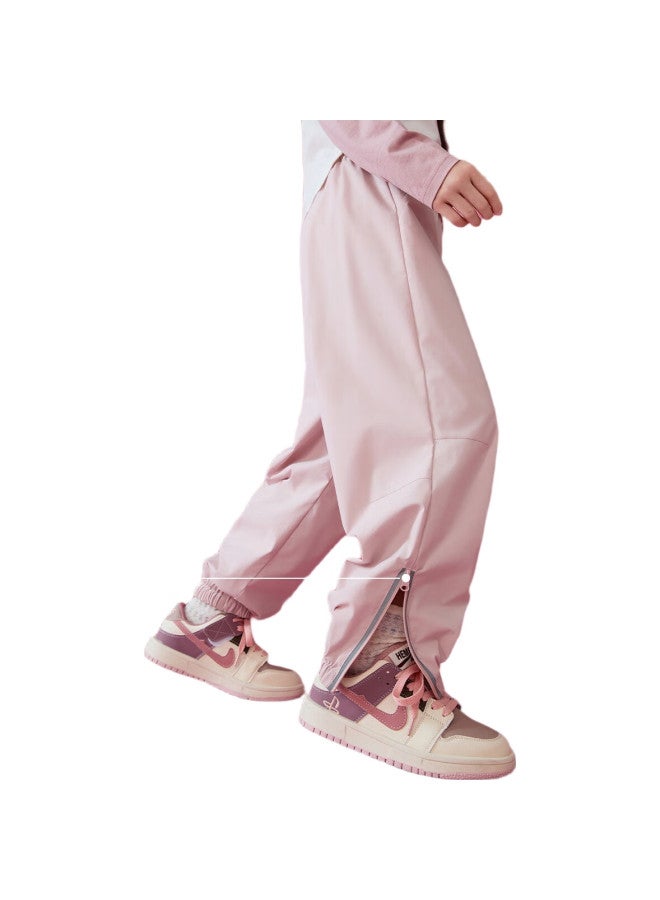 Ask Junior [Heavy Rain Waterproof] Children'S Girls' Pants, Autumn Outdoor Sports Joggers, Big Kids' Wear-Resistant Cargo Pants, 170 - Image 3