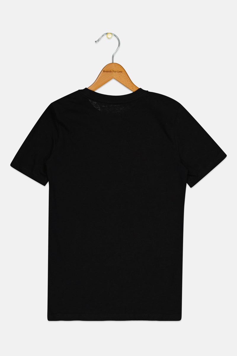 PUMA Kids Boy Sportswear Fit Short Sleeve Outdoor T-Shirts, Black - Image 3