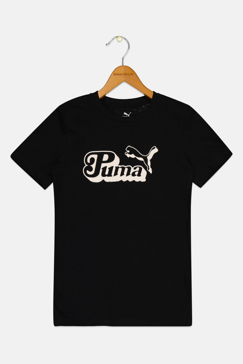 PUMA Kids Boy Sportswear Fit Short Sleeve Outdoor T-Shirts, Black - Image 2