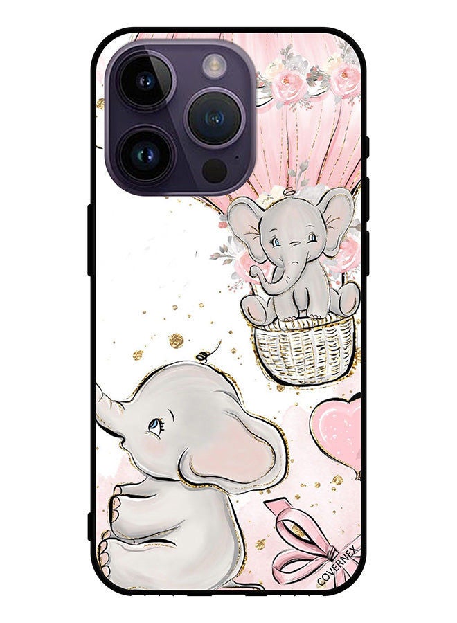 Covernex Protective Case Cover For Apple iPhone 14 Pro Baby Elephants Art - Image 1