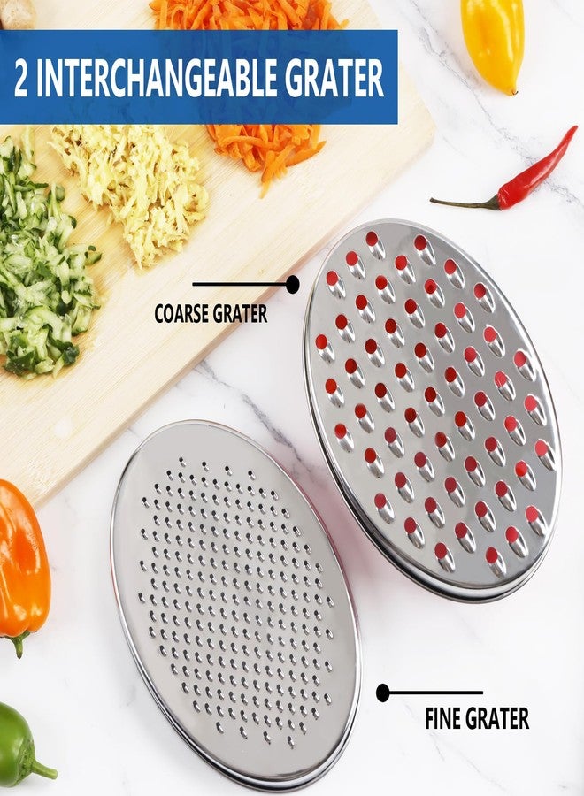 KEISSCO Cheese Grater Citrus Lemon Zester with Food Storage Container & Lid - Perfect For Hard Parmesan Or Soft Cheddar Cheeses, Ginger, Vegetables, Butter, Chocolate & Nutmeg (Green) - Image 2