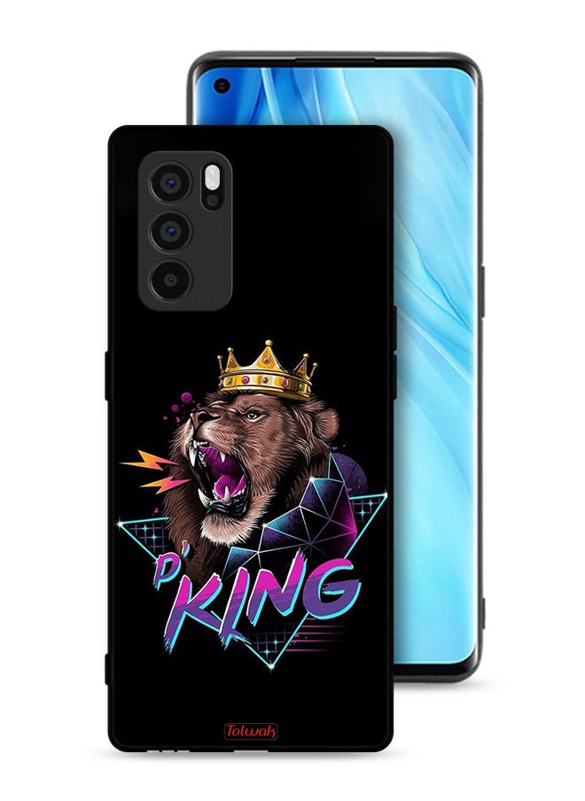 Tolwak Oppo Reno6 Pro 5G Protective Case Cover Lion King Art  - Image 1
