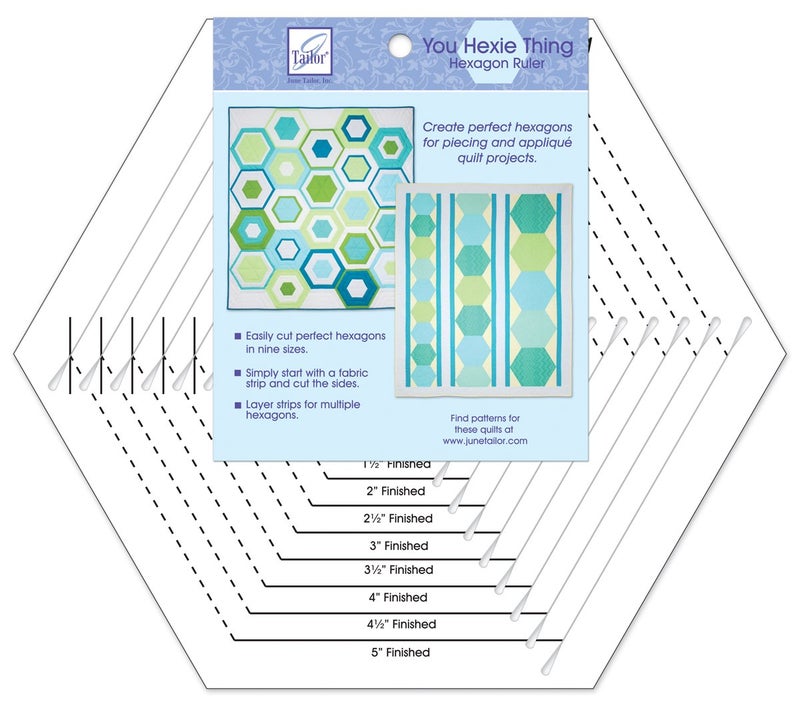 June Tailor You Hexie Thing Hexagon Ruler - Image 3