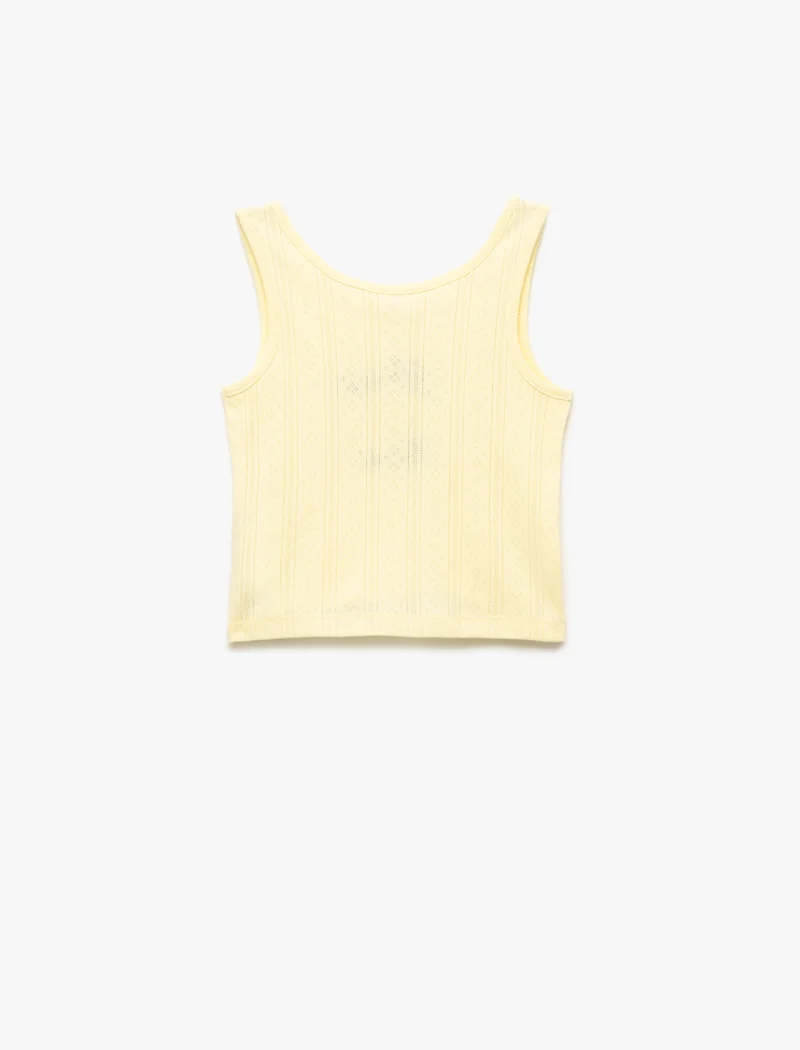 كوتون Crop Tank Top