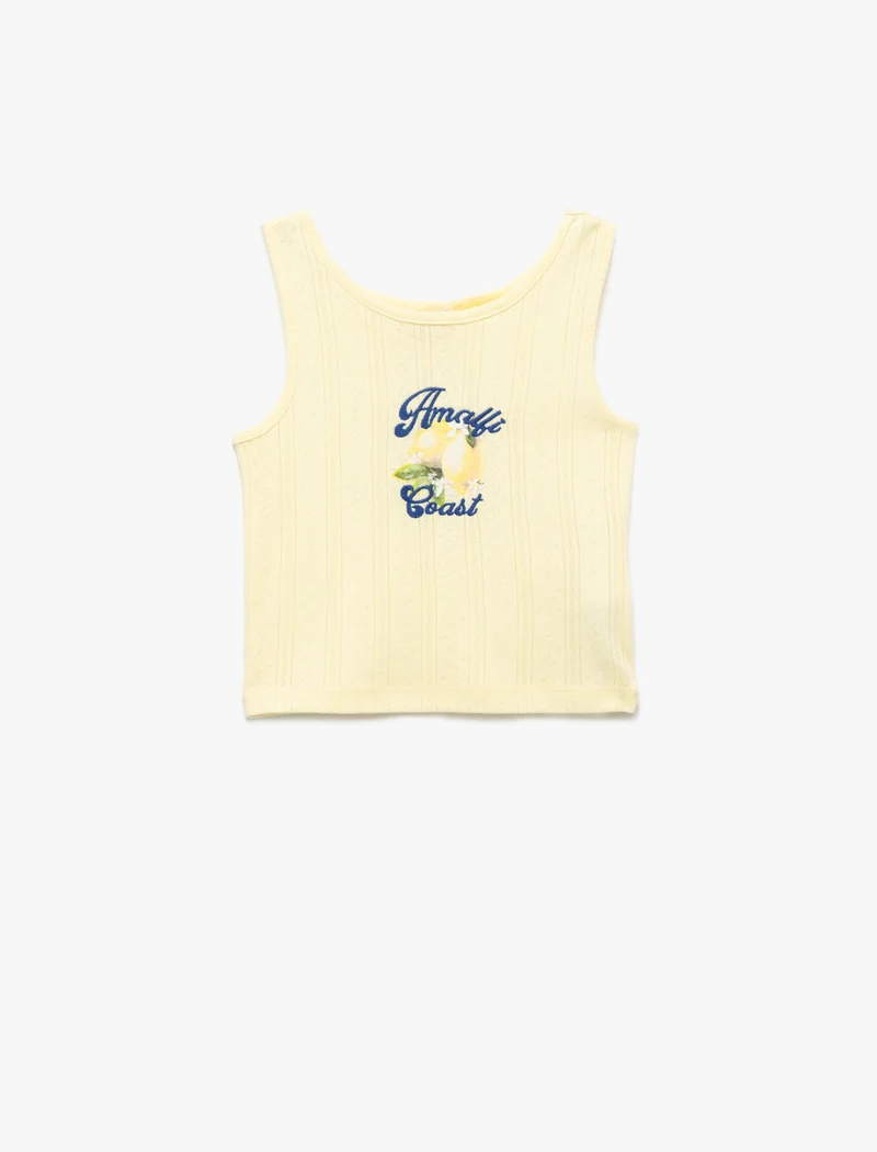 كوتون Crop Tank Top