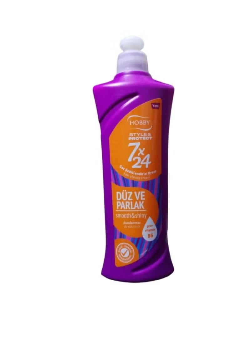 هوبي كريم 7x24 للشعر الناعم واللامع 250 مل