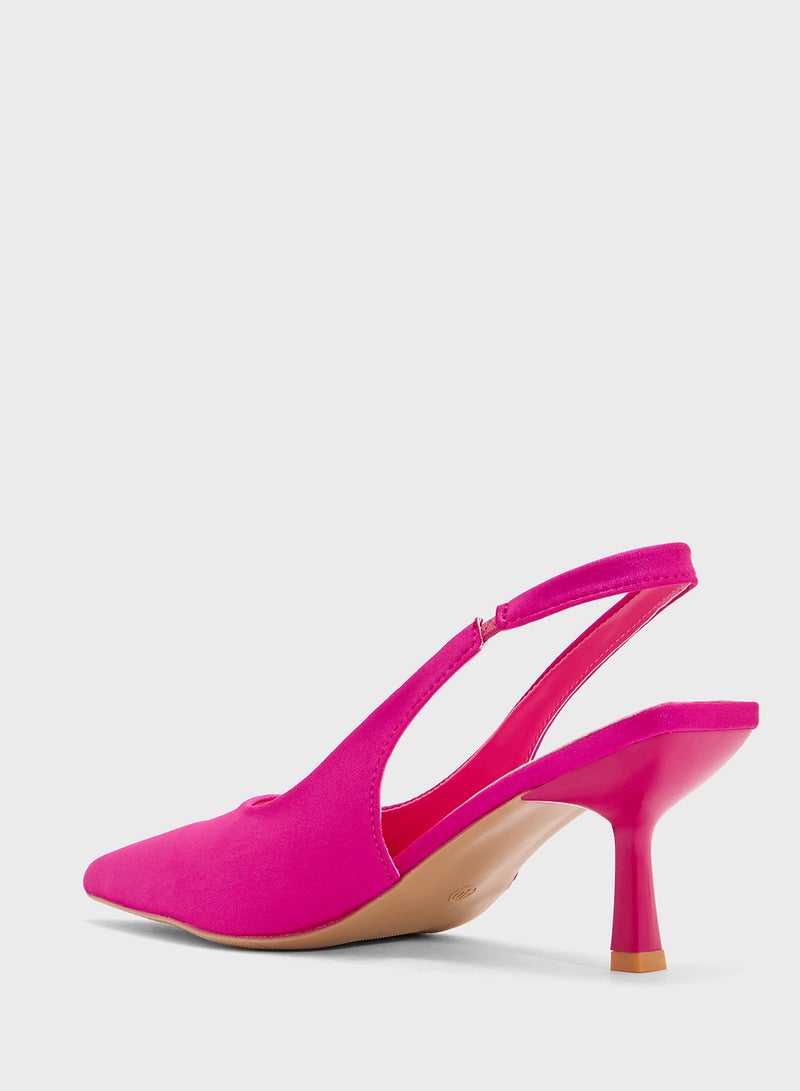 Ginger Ladies Classic Heeled Pump  - Image 3