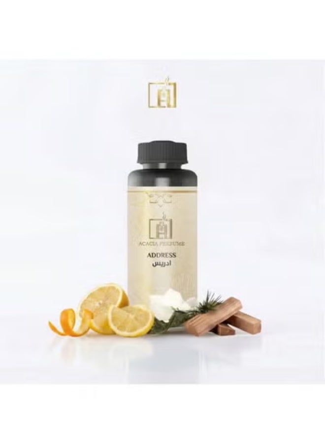 4قطع زيت عطر Address الفاخر 500 مل – تركيبة عالية التركيز تمنحك رائحة فاخرة تدوم طويلاً، مثالية لتعطير المنازل والمكاتب باستخدام أجهزة التعطير. - Image 1