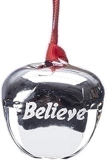 Roman Believe Polar Express Bell Ornament by  Inc., Silver, Size: 1.5" - Image 1