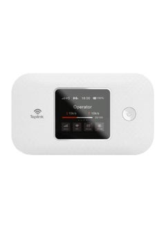 TOPLINK MR57 Ultra 4G Pocket Mobile Wi-Fi Router With 4600mAh Battery  LTE Cat4  Connects Up 12 Users 300Mbps Wireless(White)  - Image 1