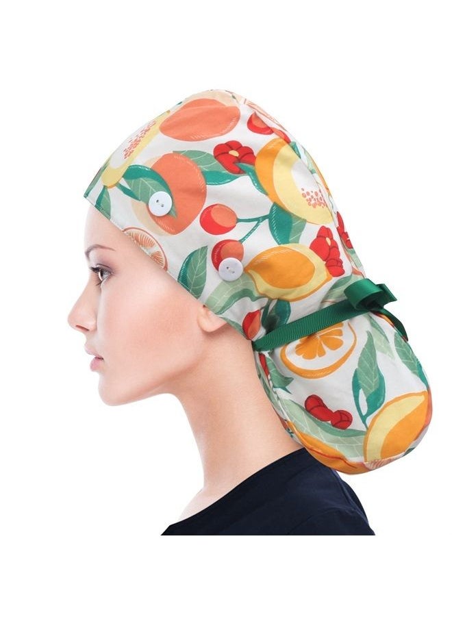 ABAMERICA Ponytail Scrub Caps for Women-Surgical Caps Nurse Hat with Functional Ponytail Holder for Long Hair Choose from Many Colors,Single or Satin-Lined  - Image 2