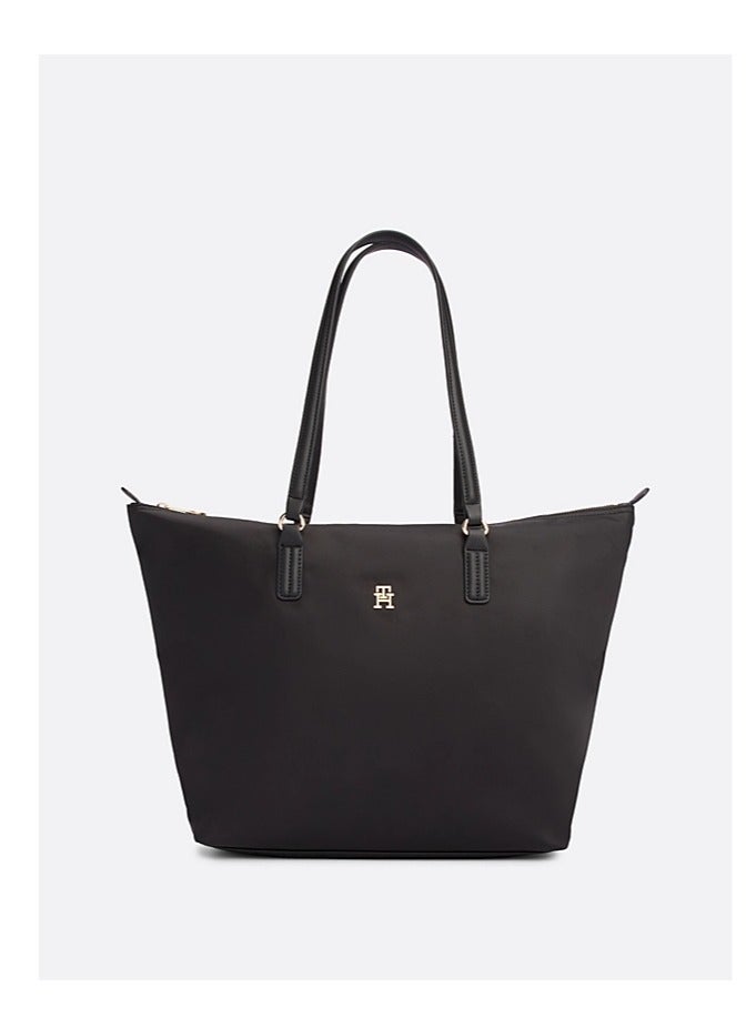 Tommy Hilfiger Plus Tommy Hilfiger Signature Tape Black Tote Bag  - Image 1