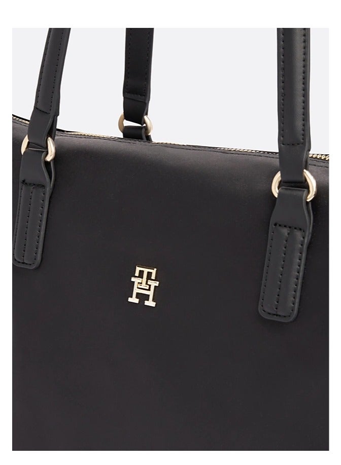 Tommy Hilfiger Plus Tommy Hilfiger Signature Tape Black Tote Bag  - Image 4