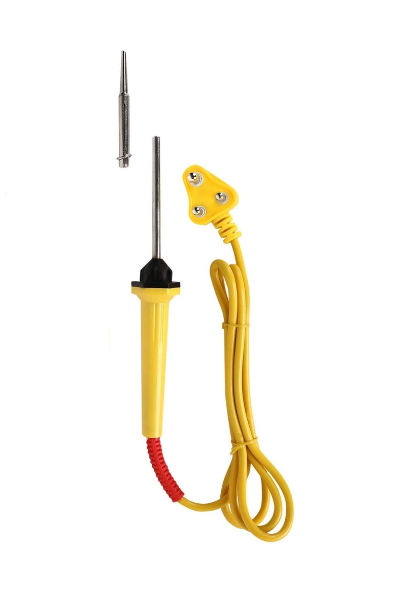 Fedus 25W Soldering Iron Kit,Soldering Wire,Soldering Flux,Wire Cutter,Stand Wick 25 W Simple(Flat Tip) - Image 2