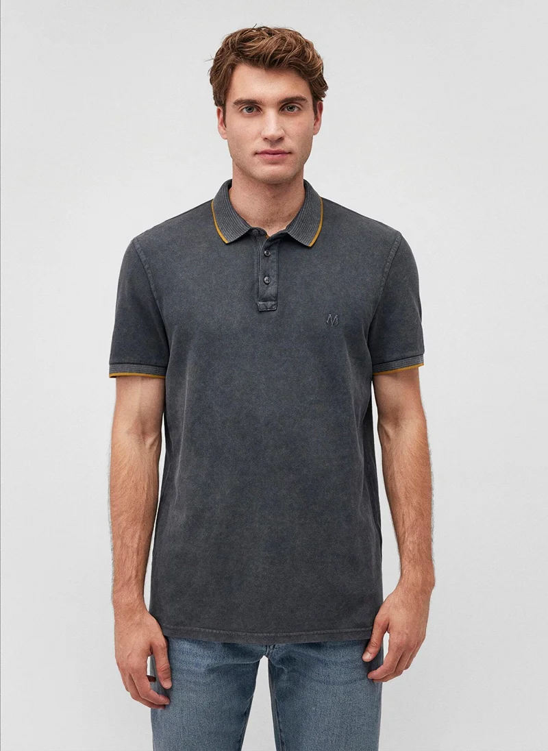 مافي Collar Detailed Grey Polo