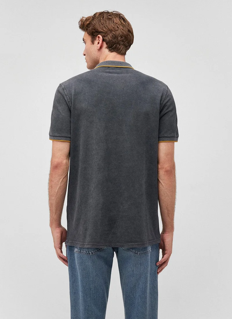مافي Collar Detailed Grey Polo