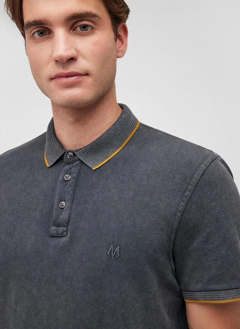 مافي Collar Detailed Grey Polo