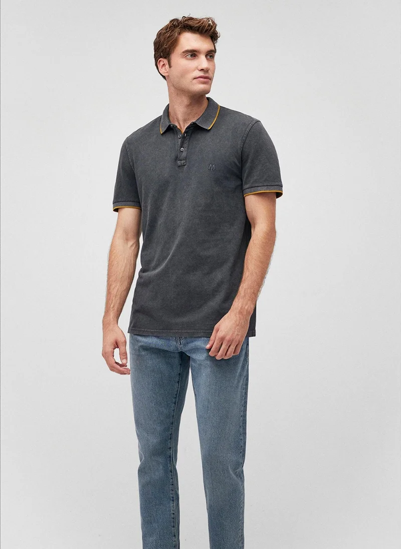 مافي Collar Detailed Grey Polo