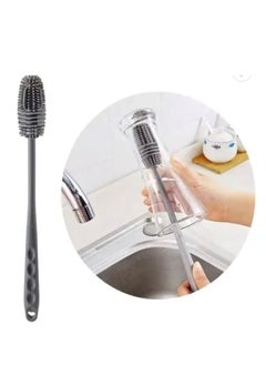 Baby Bottle Cleaner,Vase Tea Cup Glassware Water Bottles Washing Easy Clean Silicone Glass Cleaning Brush TPR Bottle Cleaner