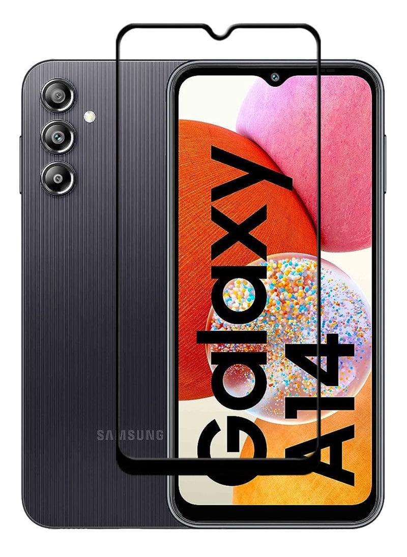 ACLIX Antistatic ESD Dustproof Premium Quality High Definition Tempered Glass Screen Protector Designed For Samsung Galaxy A14 - Image 1