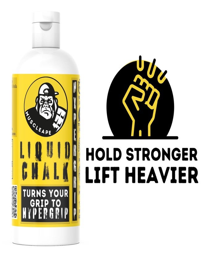 Muscleape Liquid Chalk for Titanium Strenght Dry Grip.Sweat Free Hands for Weightlifting, Gym, Rock Climbing, Calisthenics, Gymnastics, Crossfit, Bodybuilding Sufficient for 150+ Lifts. 210 Ml. - Image 3