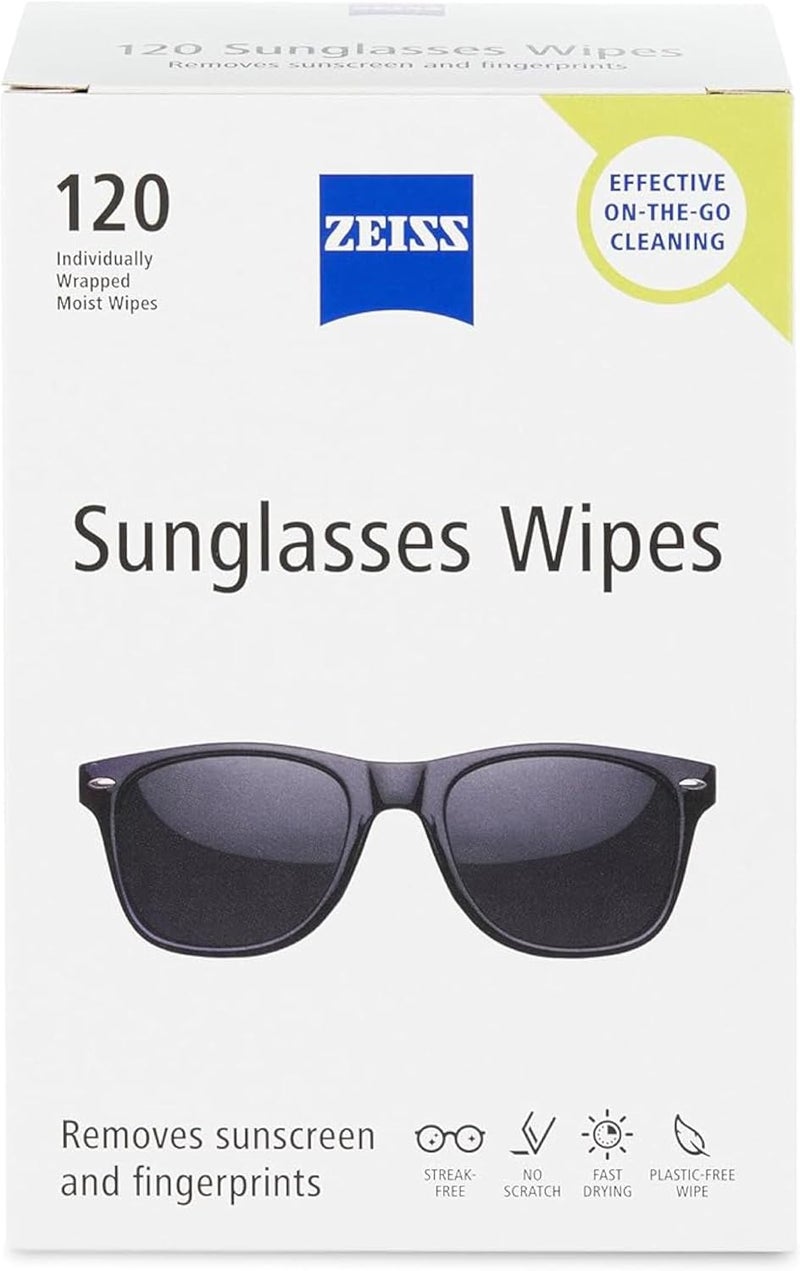 Zeiss Pre Moistened Sunglasses Cleaning Wipes 120 Count - Image 1