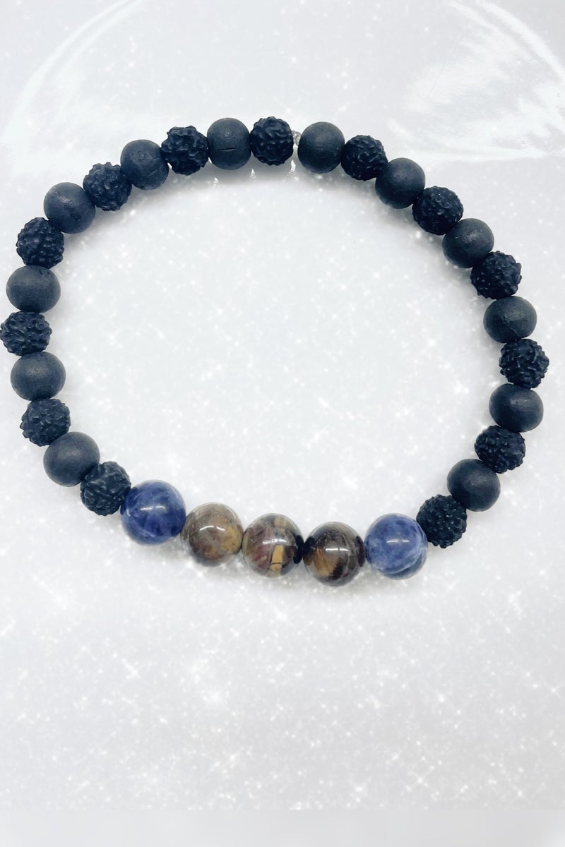 Powerful Rudraksha Karungali Bracelet